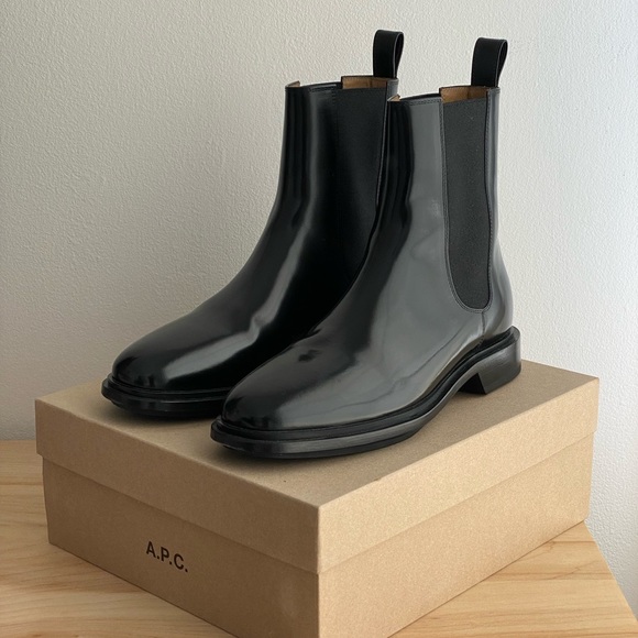 A.P.C. Black Charlie Boots - New in Box - Picture 7 of 12